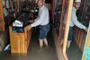 Water Seeps Into Several Shops In Renovated Polo View Street In Srinagar