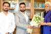 Zeeshan Mohiuddin and Asrar Ul Haq Call on Lieutenant Governor Manoj Sinha at Lok Bhawan