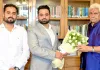 Zeeshan Mohiuddin and Asrar Ul Haq Call on Lieutenant Governor Manoj Sinha at Lok Bhawan