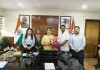 ICCSWE DELEGATION MEETS UNION MOS SHOBHA KARANDLAJE TO DISCUSS ENTREPRENEURSHIP DEVELOPMENT PROGRAMMES