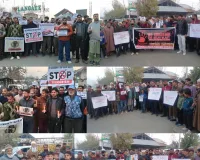 Langate Holds Candlelight March to Condemn Delhi Blast