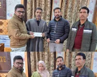 DC Kupwara Hands Over Compensation Cheques to Kin of Accident Victims