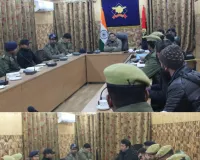 SSP Handwara Chairs Crime and Security Review Meeting at DPO Handwara