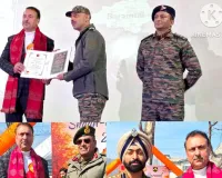 Nazir Ahmad Lone honoured with the haan-e-Varmul 2.0 award in recognition of his exemplary contributions to youth engagement and environmental conservation.