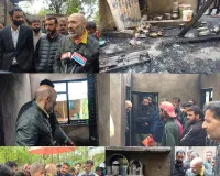MLA Visits Fire-Affected Family in Langate, Sanctions ₹1 Lakh Immediate Relief
