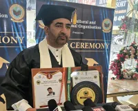 Jehangir Bukhari Felicitated with Honorary Doctorate for Contribution to Journalism and Social Service