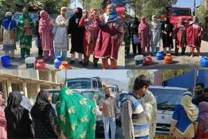 Walrama Residents Protest Against Water Crisis, Block Handwara-Kupwara Highway