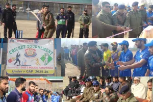 Youth Engagement Boost: SSP Handwara Inaugurates Cricket Tournament at Bungas Stadium Under CAP Initiative
