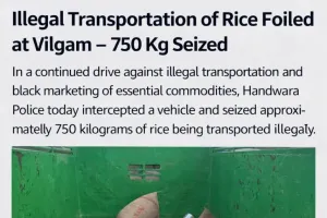 Handwara Police Foil Illegal Transport of Rice, Seize 750 Kg at Vilgam