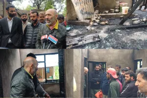 MLA Visits Fire-Affected Family in Langate, Sanctions ₹1 Lakh Immediate Relief