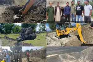 Illegal Mining Routes to Nallah Mawar Blocked in Langate