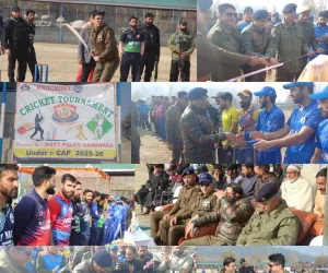 Youth Engagement Boost: SSP Handwara Inaugurates Cricket Tournament at Bungas Stadium Under CAP Initiative