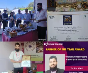 Research Scholar Dr.Sajjad-ul-Akbar Wani Bags Prestigious Farmer of the Year Award 2025