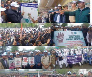 Massive Anti-Drug Rally Held in Handwara Under Nasha Mukt Campaign