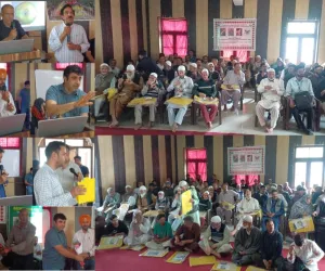 SKUAST-K Holds Apple Leaf Blotch Miner Awareness Programme at Tujjar Sharief