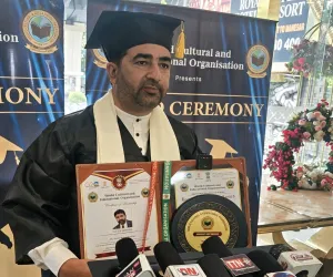 Jehangir Bukhari Felicitated with Honorary Doctorate for Contribution to Journalism and Social Service