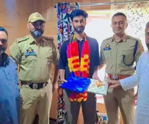 NEET Success Without Coaching: Handwara Police Felicitate Ayaan Salman