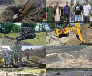 Illegal Mining Routes to Nallah Mawar Blocked in Langate